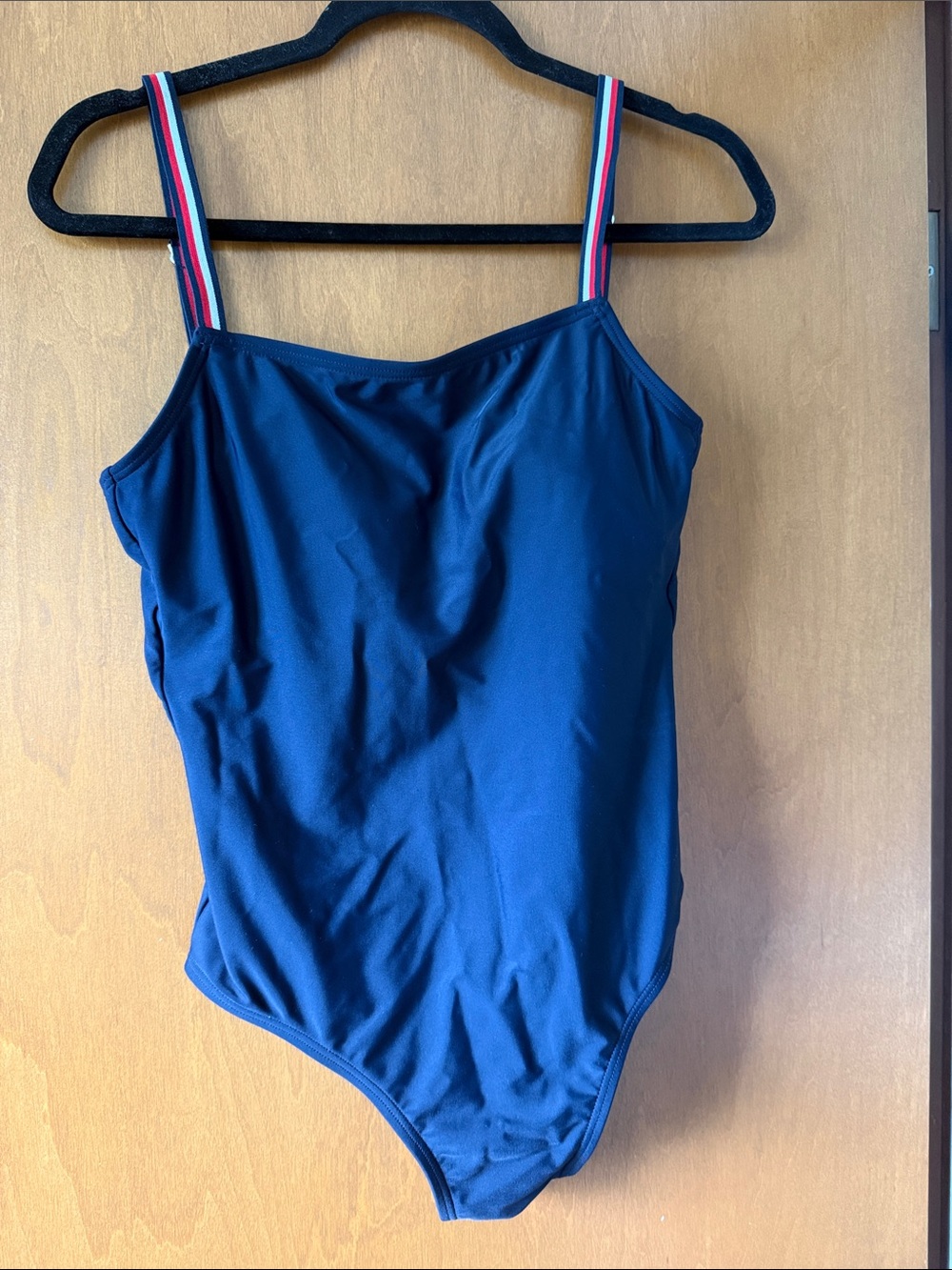 Tommy Hilfiger Navy One-Piece with Red, White & Blue Strappy Detail